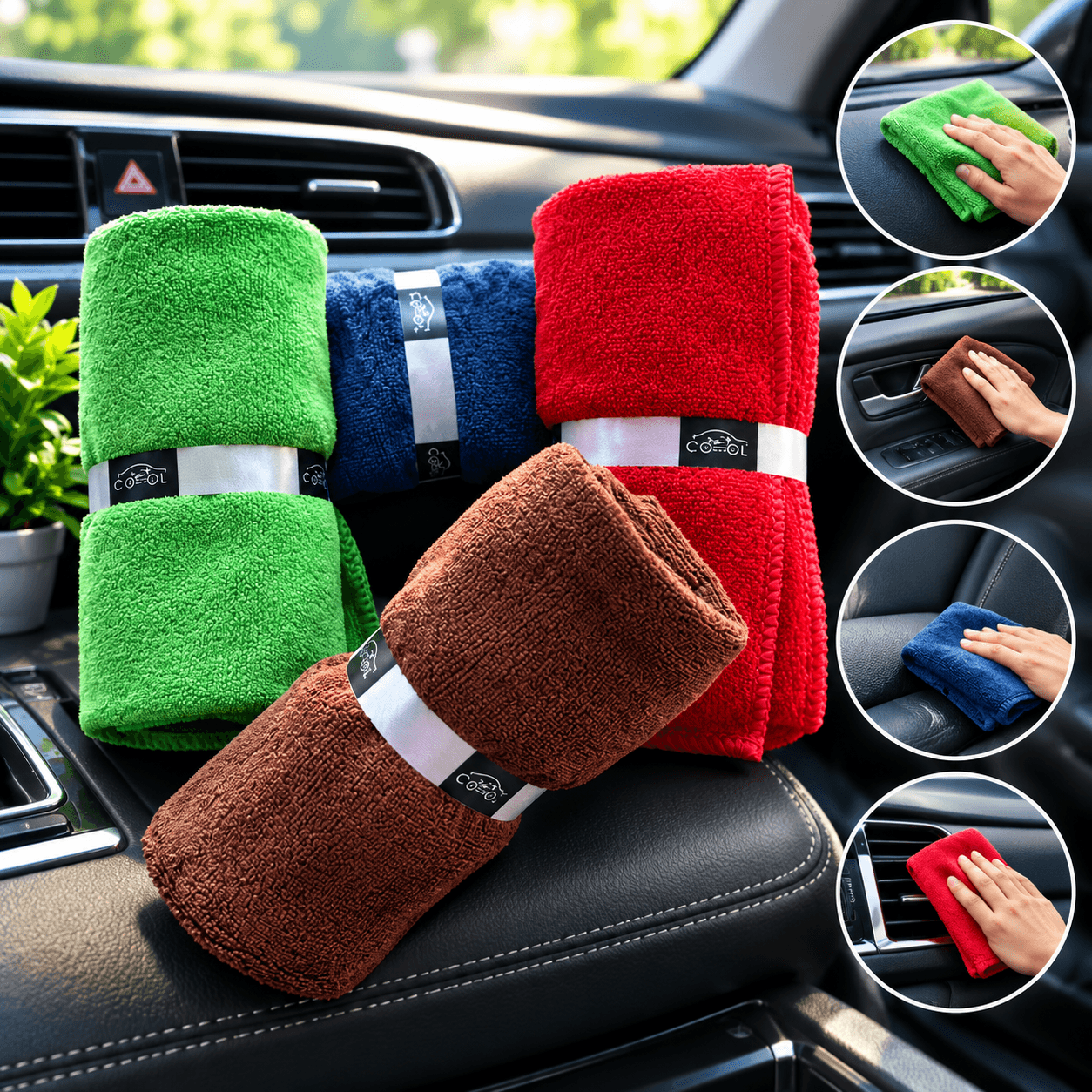 Ultrsoft Plush Microfibre Cloth (Red Color)